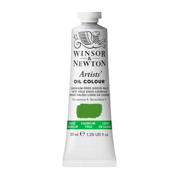  Winsor & Newton Artists' Oil Colors, 37ml, Cadmium Free Green Pale 
