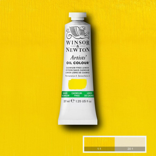Winsor & Newton Artists' Oil Colors, 37ml, Cadmium Free Lemon