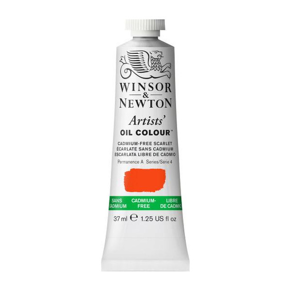 Winsor & Newton Artists' Oil Colors, 37ml, Cadmium Free Scarlet