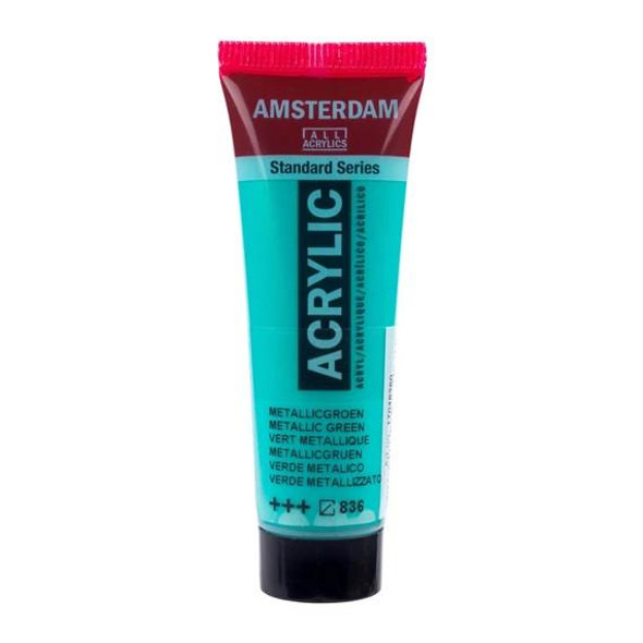 Royal Talens Amsterdam Standard Series Acrylic Paint, 20ml, Metallic Green