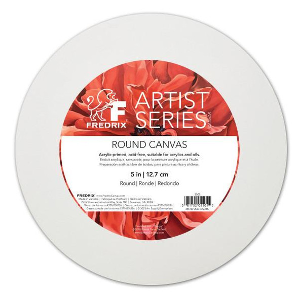 Fredrix Artist Series Round Stretch Canvas 5"