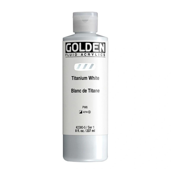 Golden Artist Colors Golden Fluid Acrylic, 8 oz., Titanium White