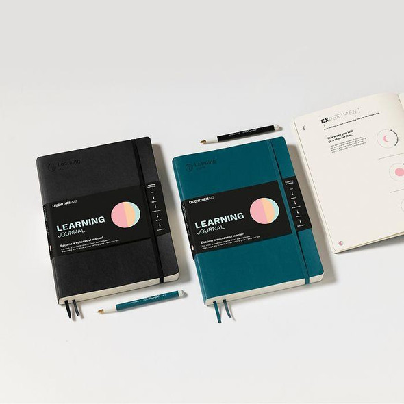 Leuchtturm 1917 Leuchtturm Learning Journal, Softcover, (Composition B5), Pacific Green, Learning Journal, (Composition B5), 100 gsm paper