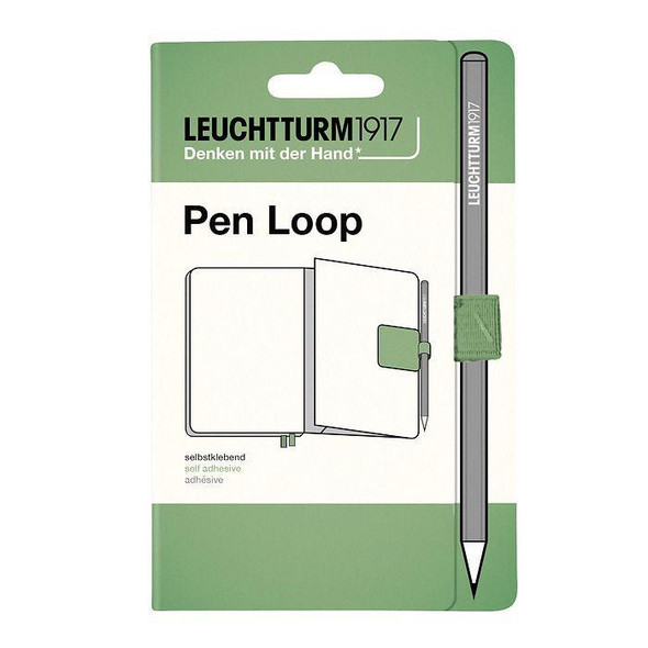 Leuchtturm 1917 Leuchtturm Notebook Accessory, Pen Loop, Sage