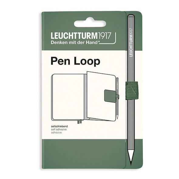 Leuchtturm 1917 Leuchtturm Notebook Accessory, Pen Loop, Olive