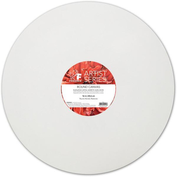 Fredrix Artist Series Round Stretch Canvas, 16"