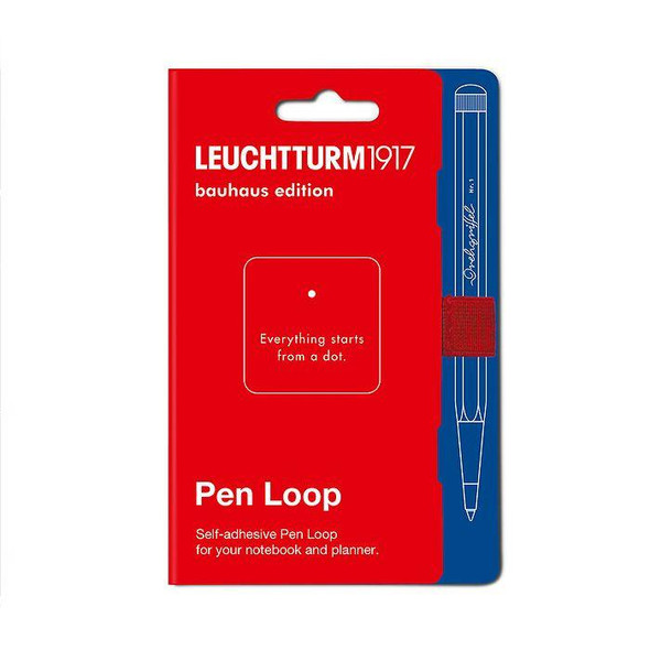 Leuchtturm 1935 Leuchtturm Notebook Accessory, Pen Loop, Red Bauhaus Edition