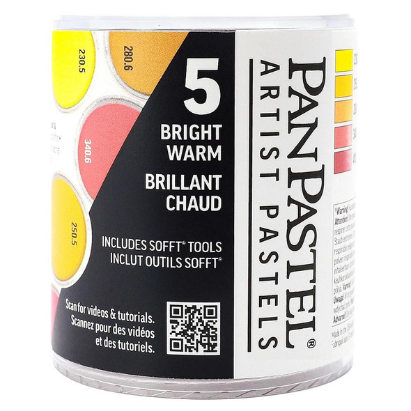 PanPastel Artist Pastel, 9ml, Bright Warm Set