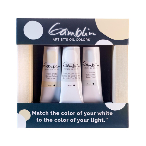 Gamblin Artist's Colors Gamblin Artists' Oils - Whites Set of 3