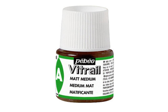  Pebeo Vitrail, Stained Glass Effect Paint, 45ml, Matte Medium 