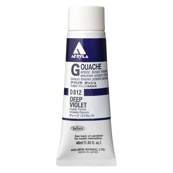 Holbein, Inc. Holbein Acrylic Gouache, 40ml Tube, Deep Violet