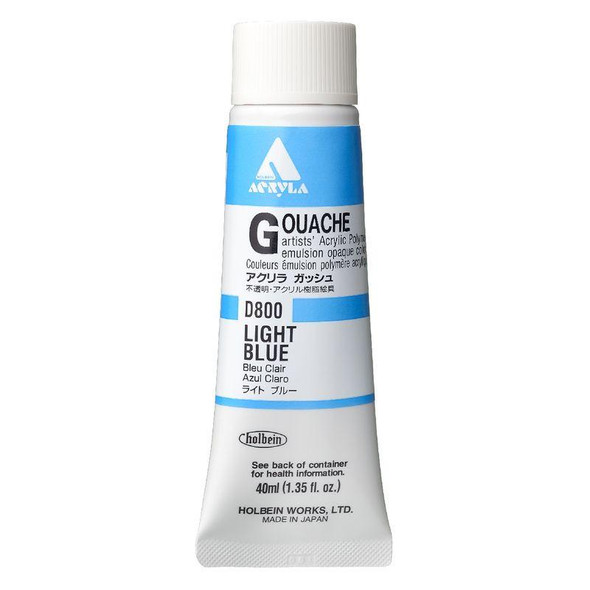 Holbein, Inc. Holbein Acrylic Gouache, 40ml Tube, Light Blue