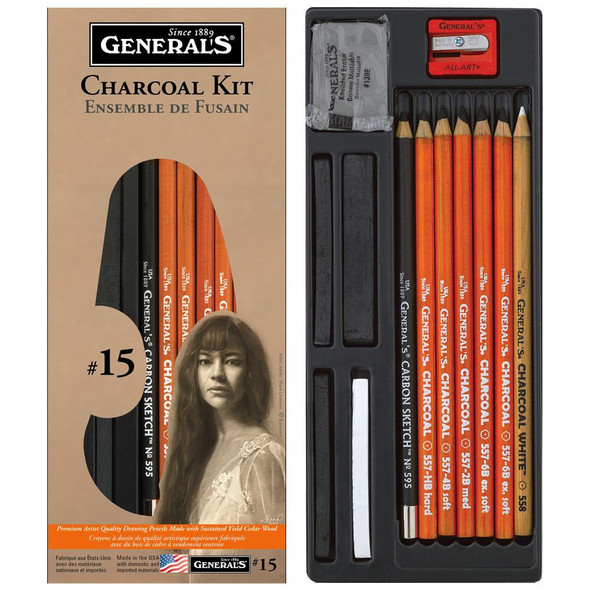 General Pencil Company General's #15 "The Original" Charcoal Drawing Kit General Pencil Company General's #15 "The Original" Charcoal Drawing Kit