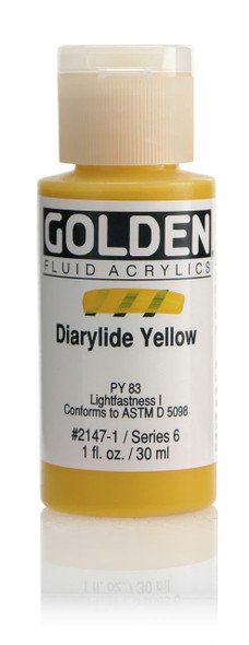 Golden Artist Colors Fluid Diarylide Yellow 1oz
