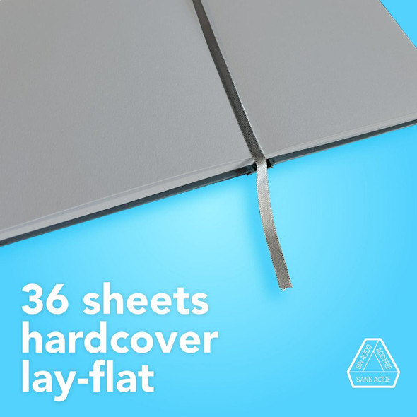  Canson Graduate Series Art Book, Toned Grey Mixed Media, 5.5" x 8.5" 