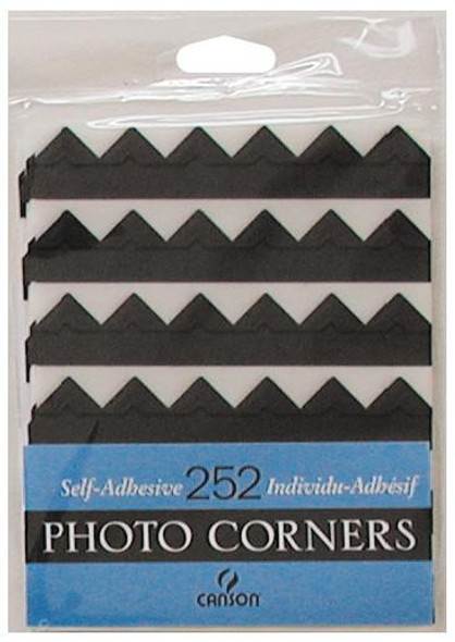  Canson Self-Adhesive Photo Corners - 252pcs - Black 