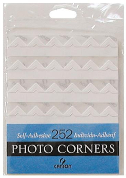  Canson Self-Adhesive Photo Corners - 252pcs - White 