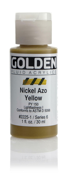 Golden Artist Colors Fluid Nickel Azo Yellow 1oz