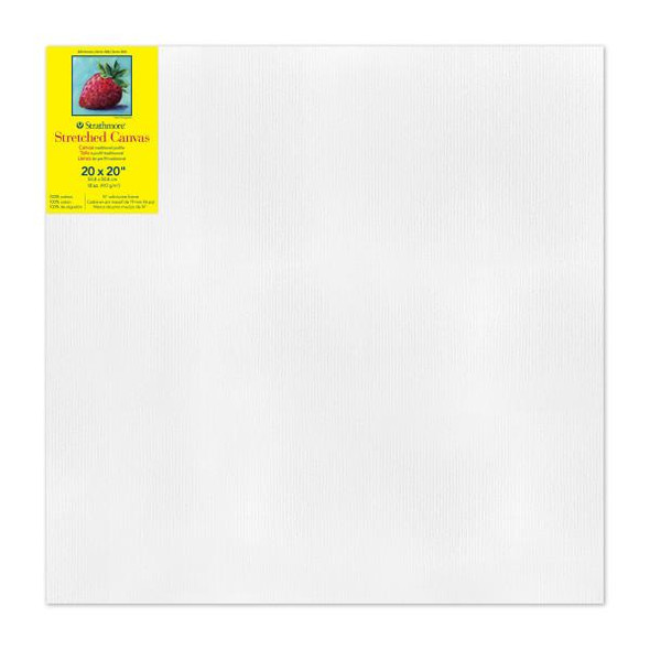 Strathmore Artist Papers Strathmore 300 Series Stretched Canvas, Studio - .75" Profile, 20" x 20" 