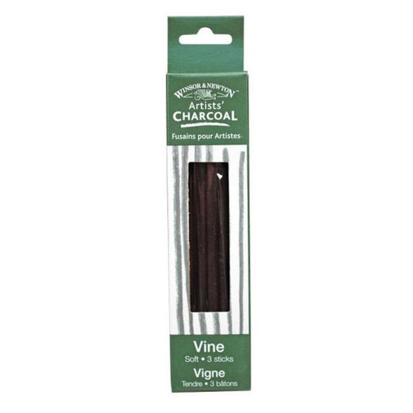  Winsor & Newton Vine Charcoal - Soft 3pk 