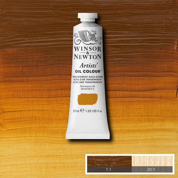  Winsor & Newton Artists' Oil Colors, 37ml, Transparent Gold Ochre 