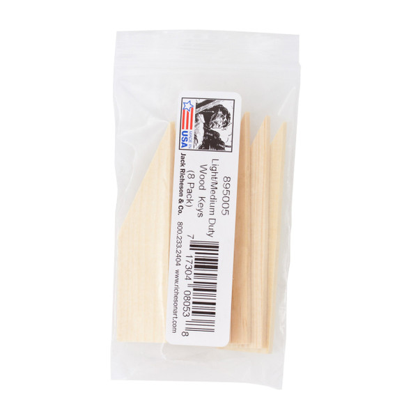 Jack Richenson Heavy Duty Wood Keys 8pk