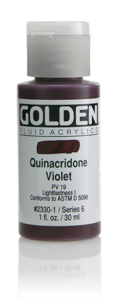 Golden Artist Colors Fluid Quinacridone Violet 1oz