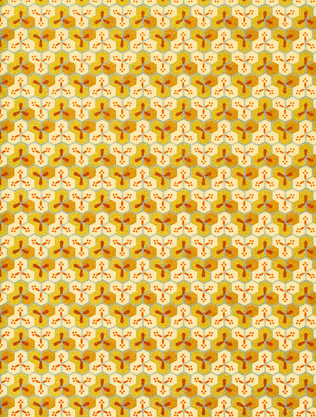 Decorative Paper, Chiyogami Geometric Gold/Yellow- 24x36 Decorative Paper, Chiyogami Geometric Gold/Yellow- 24x36