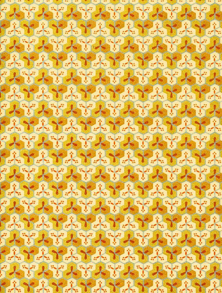 Japanese Paper Place Decorative Paper, Chiyogami Geometric Gold/Yellow- 24x36 Japanese Paper Place Decorative Paper, Chiyogami Geometric Gold/Yellow- 24x36