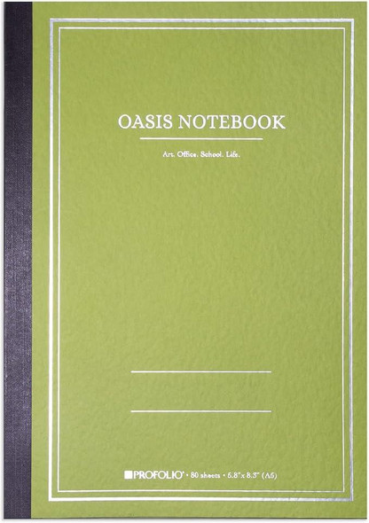 Itoya of America Inc ProFolio Oasis Notebook - A5 - Avocado 