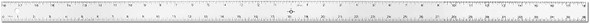  Alumicolor Straight Edge Aluminum Ruler with Center Finding Back, 36", Silver 