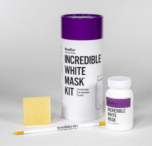 Grafix Incredible White Mask Liquid Frisket Kit, 4.5oz