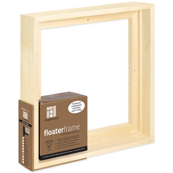 Ampersand Art Floaterframe, Maple - Bold - 7/8" - 12"x12"