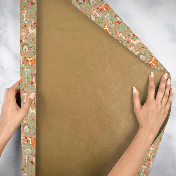  Jillson & Roberts Wrapping Paper Roll, Krafty Fox 