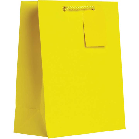 Jillson & Roberts Gift Bag, Medium, Solid Yellow