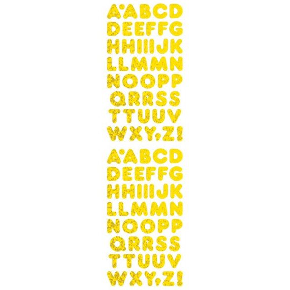 Jillson & Roberts Micro Sticker Sheet, Gold Alphabet