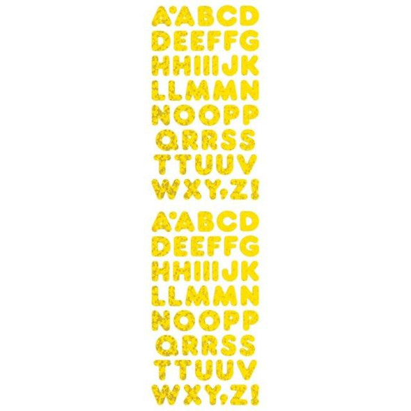 Jillson & Roberts Micro Sticker Sheet, Gold Alphabet 