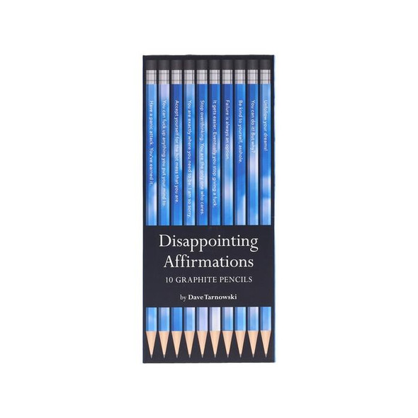 Chronicle Books Disappointing Affirmations: 10 Graphite Pencils 