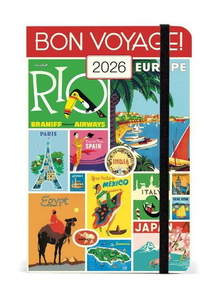  Cavallini & Co. 2026 Weekly Planner, Vintage Travel 