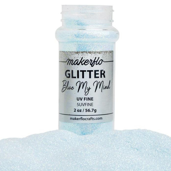  MakerFlo Glitter, 2oz. Fine, Blue My Mind 