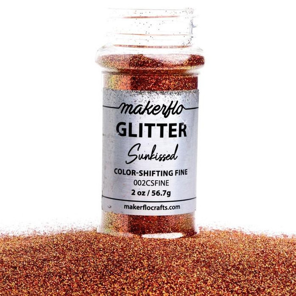  MakerFlo Glitter, 2oz. Fine, Sunkissed 