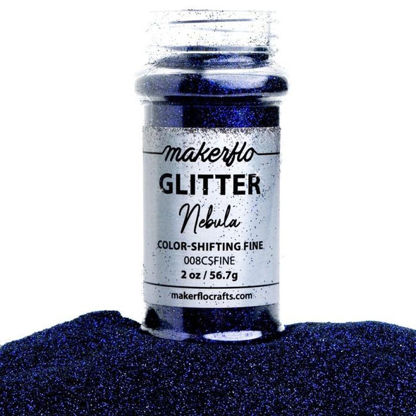  MakerFlo Glitter, 2oz. Fine, Nebula 