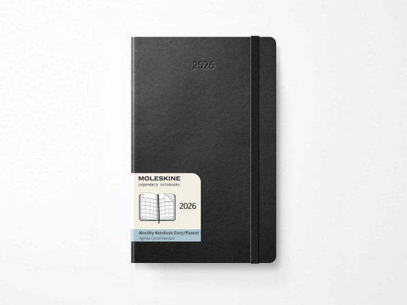  Moleskine 2026 Pocket Monthly Planner, Black Softcover 