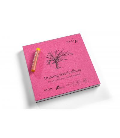  SMLT Art Pad, Layflat Sketch Album, Authentic Drawing, 5.5"x5.5" 