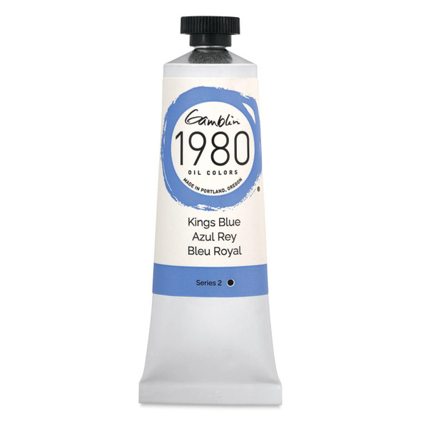 Gamblin Artist's Colors NEW! Gamblin 1980 Oil Color, 37ml, Kings Blue