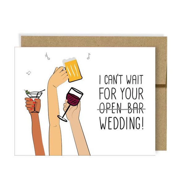 Neighborly Paper - Engagement Card - Open Bar