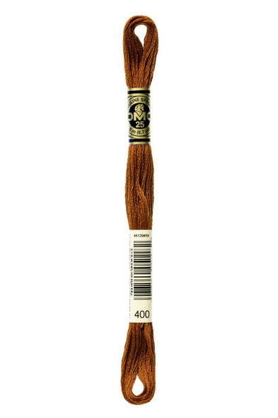  DMC Embroidery Floss, 400 Mahogany Dark 