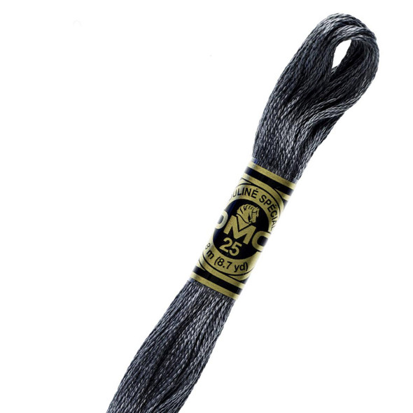 DMC Embroidery Floss, 413 Dark Pewter Grey 