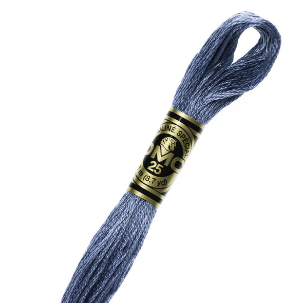  DMC Embroidery Floss, 931 Antique Blue Medium 