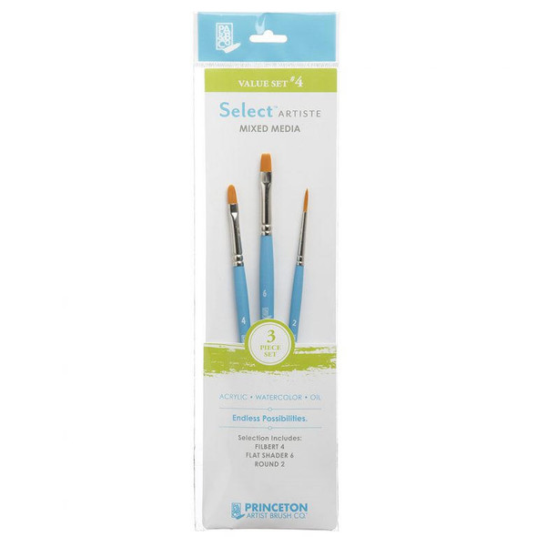 Princeton Real Value, Series 9100, Paint Brush Sets for Acrylic, Oil &  Watercolor Painting, Syn-White